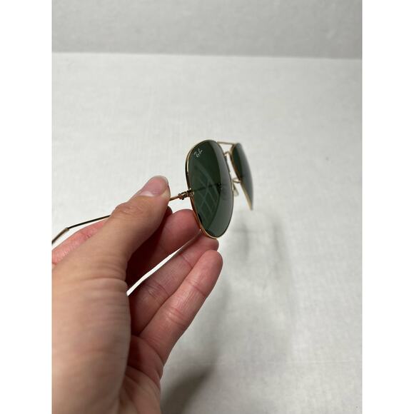 Rayban Black & Gold Aviator 82x14 Summer Beachy Large Sunglasses - Picture 4 of 6